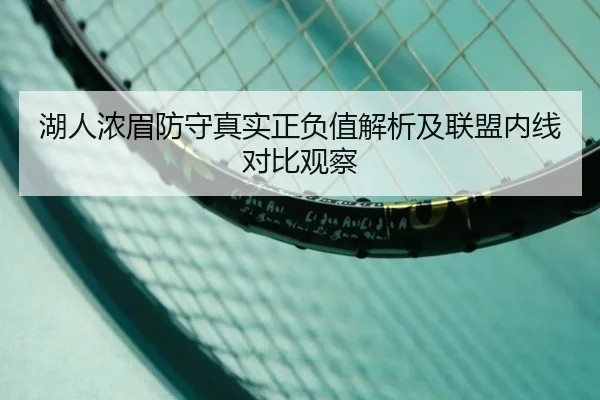 湖人浓眉防守真实正负值解析及联盟内线对比观察
